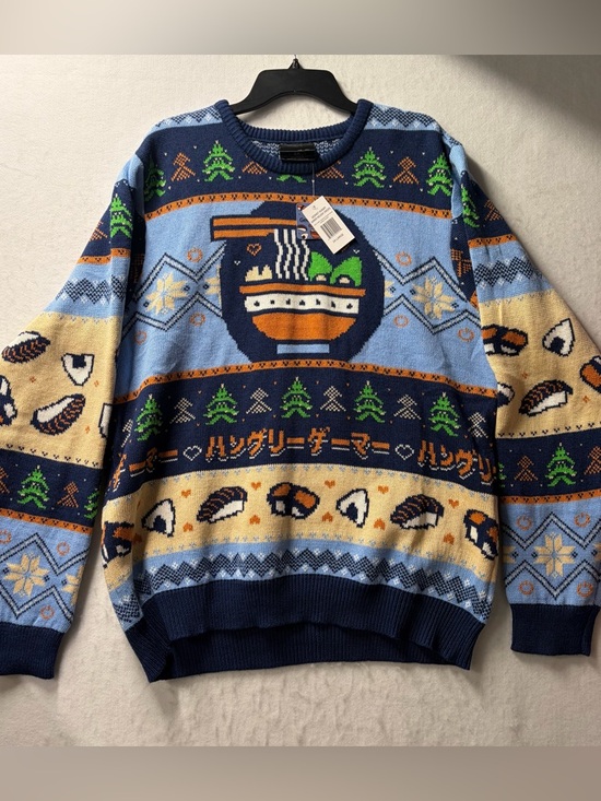 Geeknet Other - Ramen Sushi Sweater HUNGRY GAMER Noodle Ugly Christmas Adult Size XXL NEW NWT